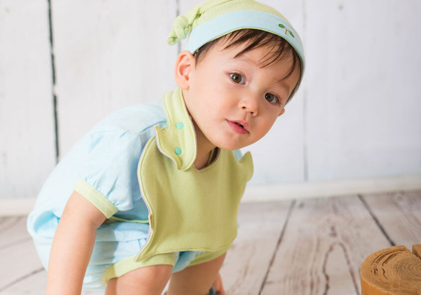 オーガニックコットンのベビー服 yuga